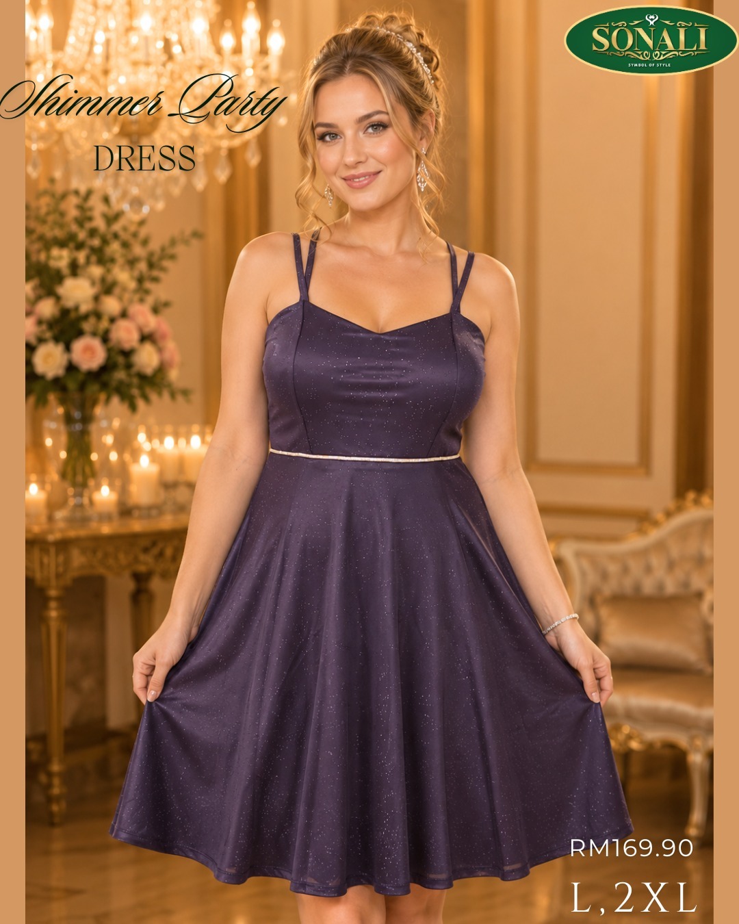 Elegant Shimmer Party Dress Collection for Women