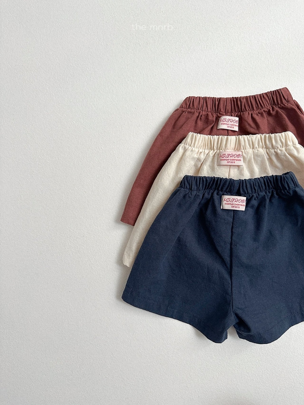 韓國🇰🇷Minirobe 簡約鬆緊短褲(S-XL)