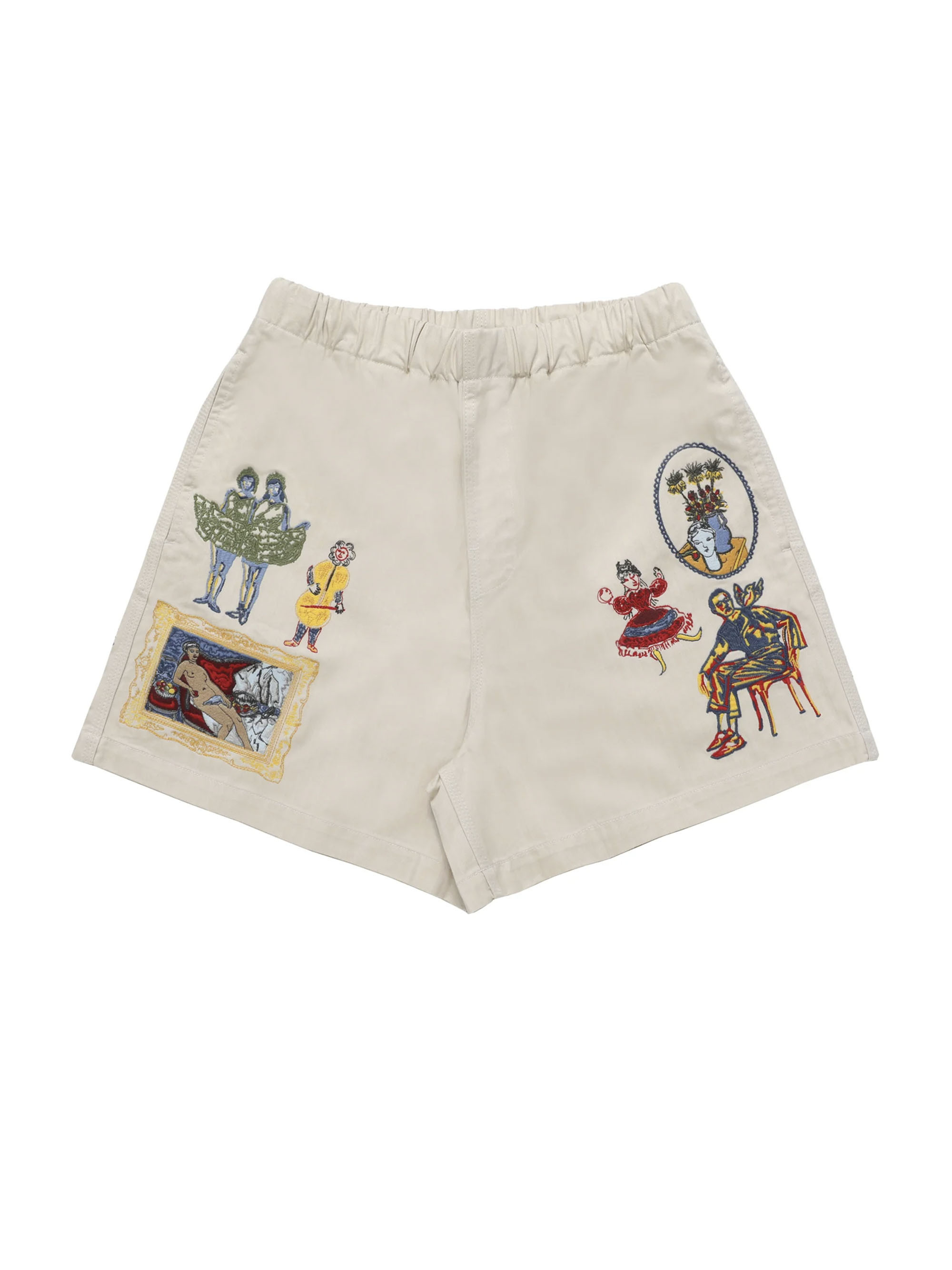 Samuel Zelig SHORTS WITH MULTICOLOR EMBROIDERY