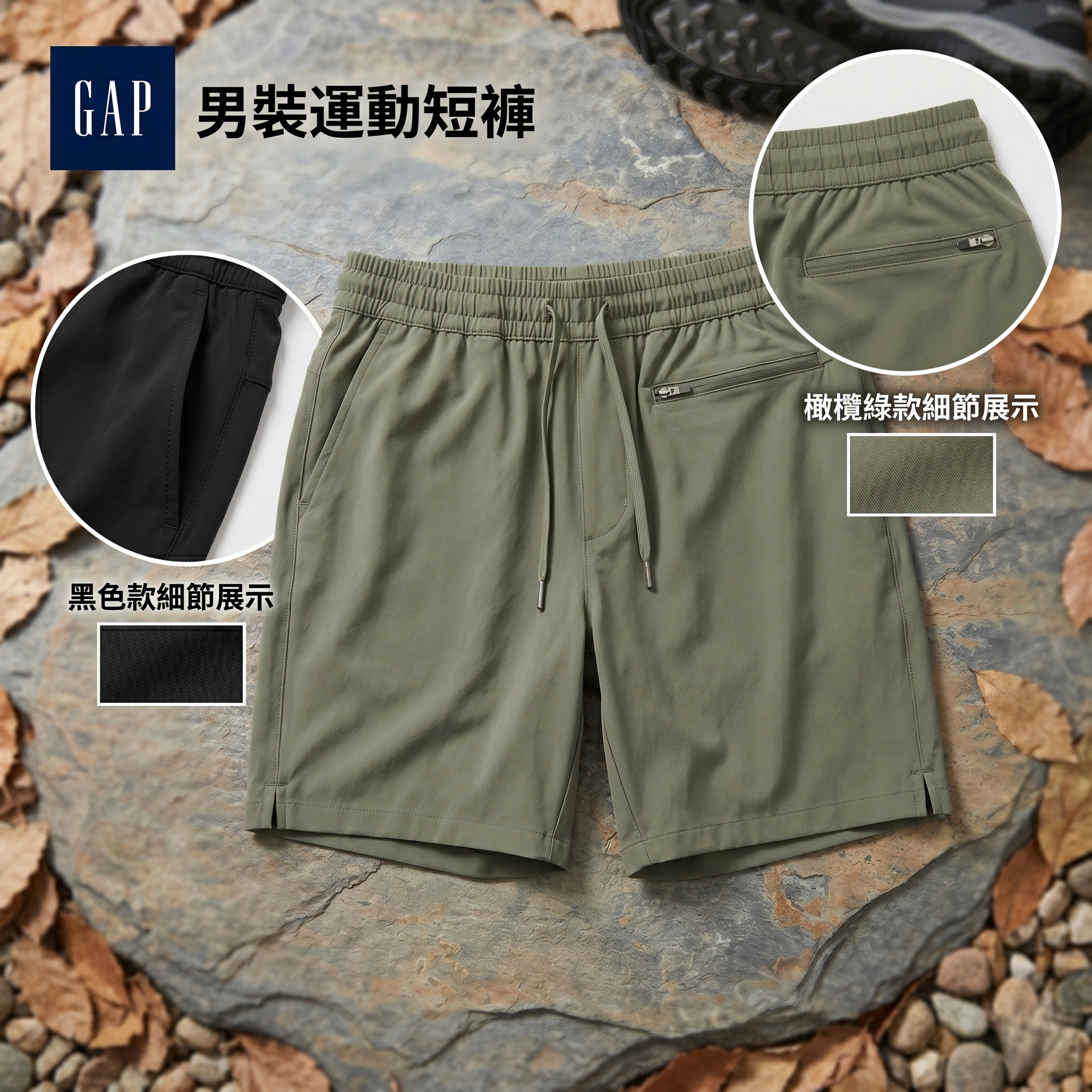 【預購】GapFit H051906 男裝運動短褲