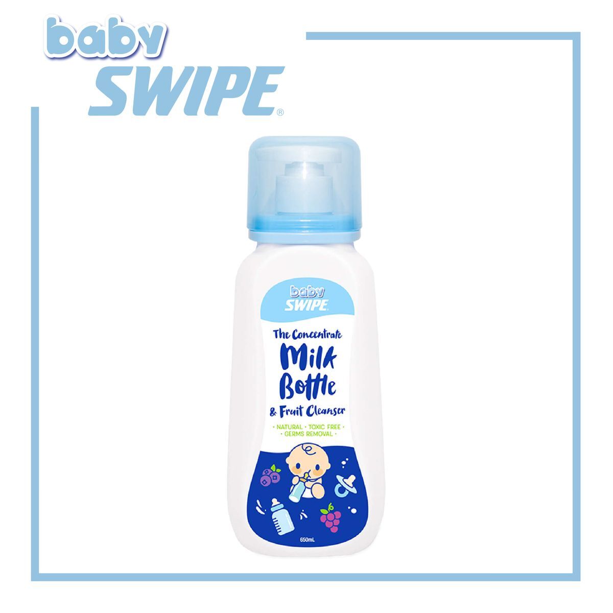【Baby Swipe】Concentrate Milk Bottle And Fruit Cleanser 650ml