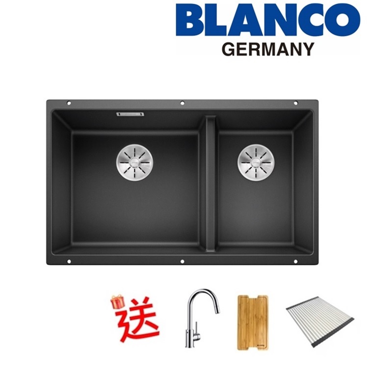 Blanco "Subline 430/270-U" 523151 Undermount Granite composite kitchen sink with Waste Kit (Anthracite)