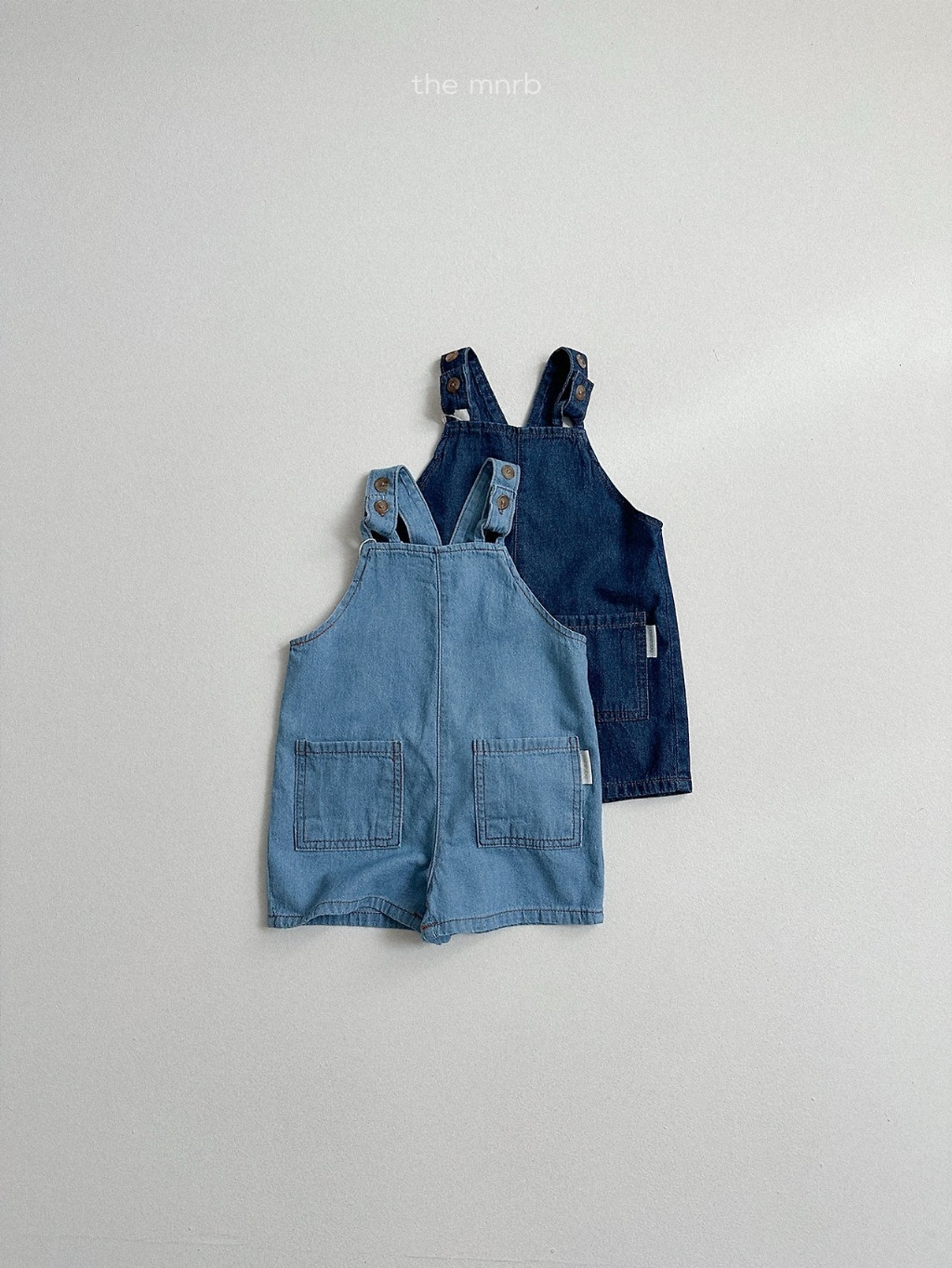 韓國🇰🇷Minirobe 水洗丹寧吊帶褲(S-XL)