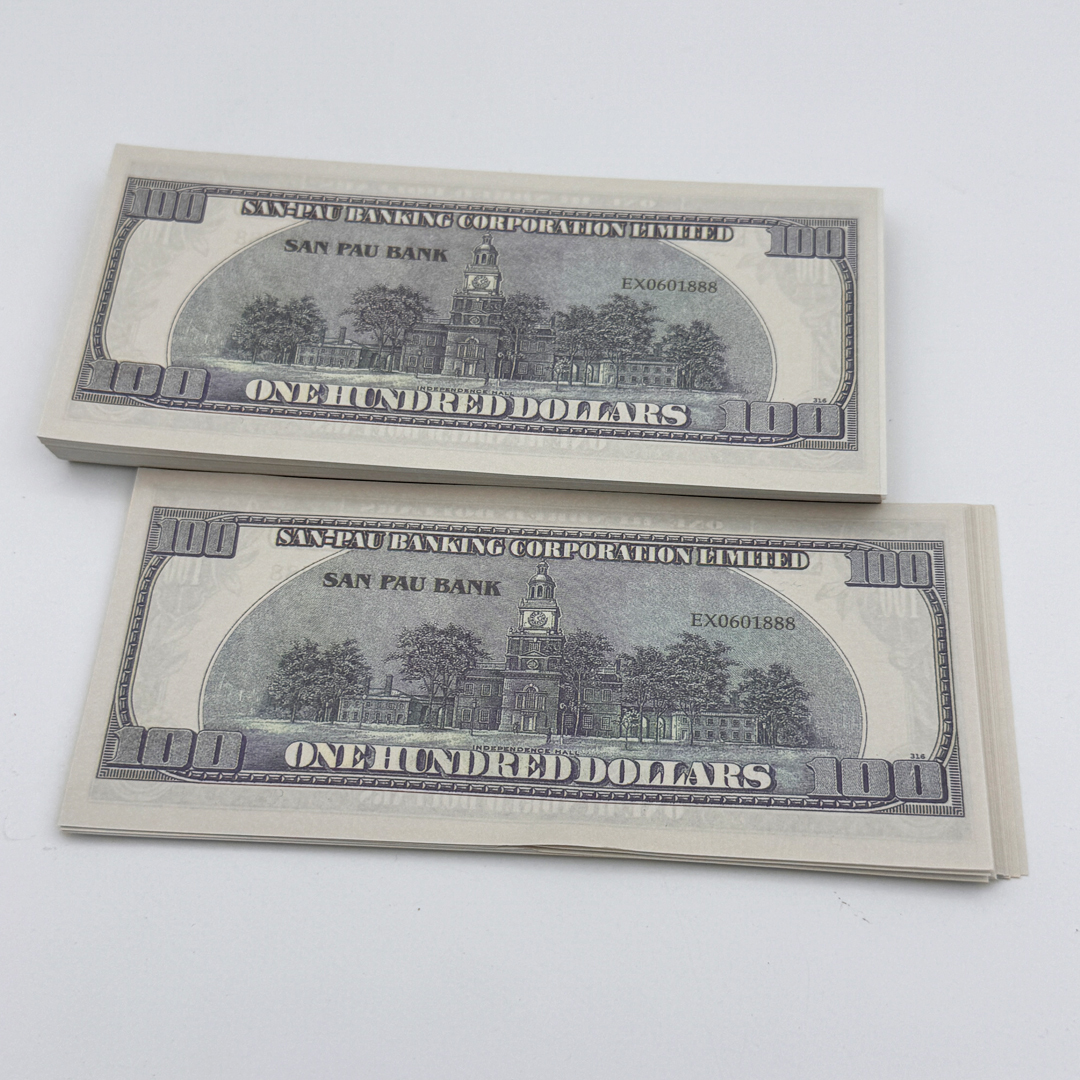 冥用紙鈔 新式美金 歐元 (2支)
