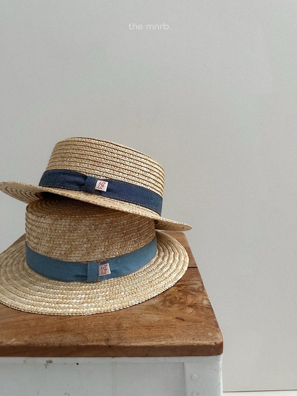 韓國🇰🇷Minirobe 夏日牛仔飾帶草帽