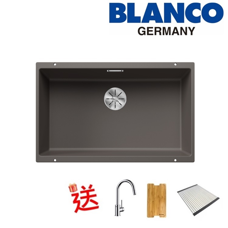 Blanco "Subline 700-U" 527356 Undermount Granite composite kitchen sink with Waste Kit (Volcano Grey)