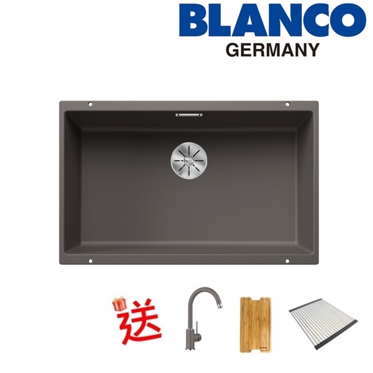 Blanco "Subline 700-U" 527356 Undermount Granite composite kitchen sink with Waste Kit (Volcano Grey)