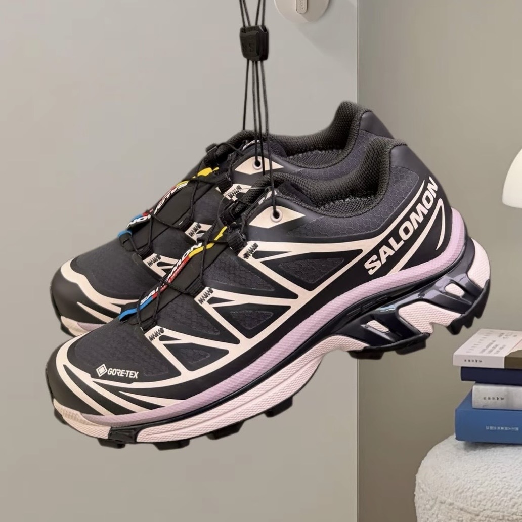 SALOMON XT-6 GORE-TEX 黑 紫羅蘭 跑步鞋 防潑水 索羅門 478614