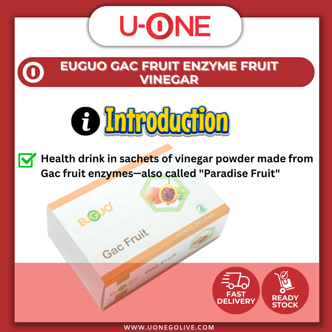 U-ONE| Malaysia | EuGuo | Gac Fruit Enzyme Fruit Vinegar | 25ml x 20Pck