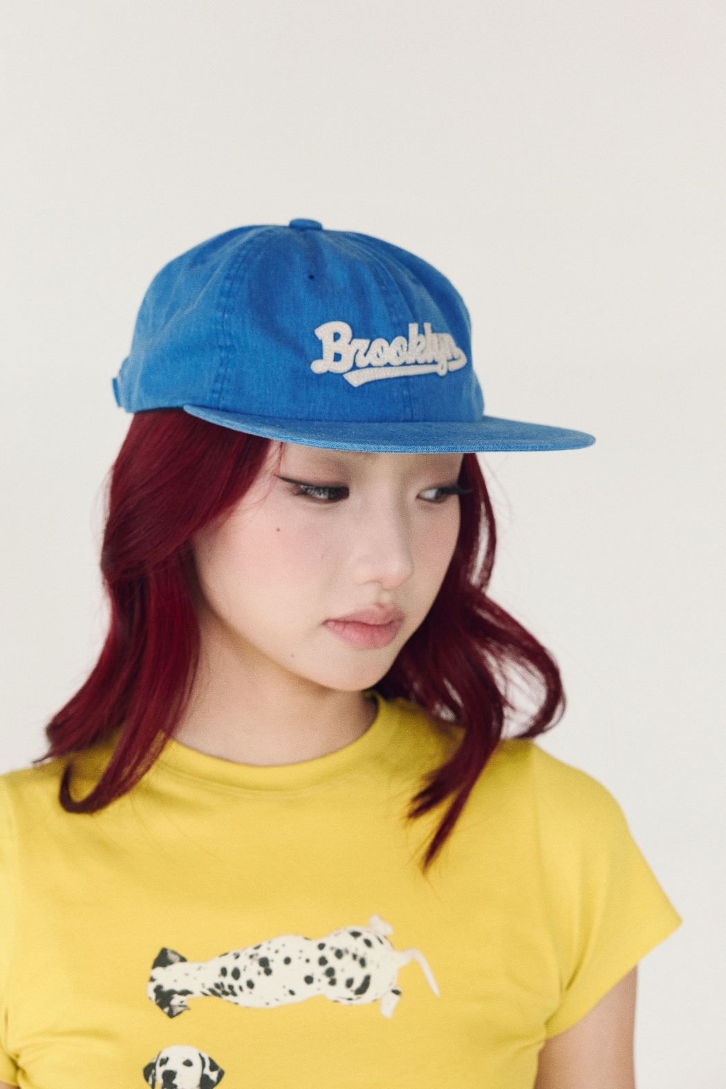 Brooklyn拼布平板帽-藍