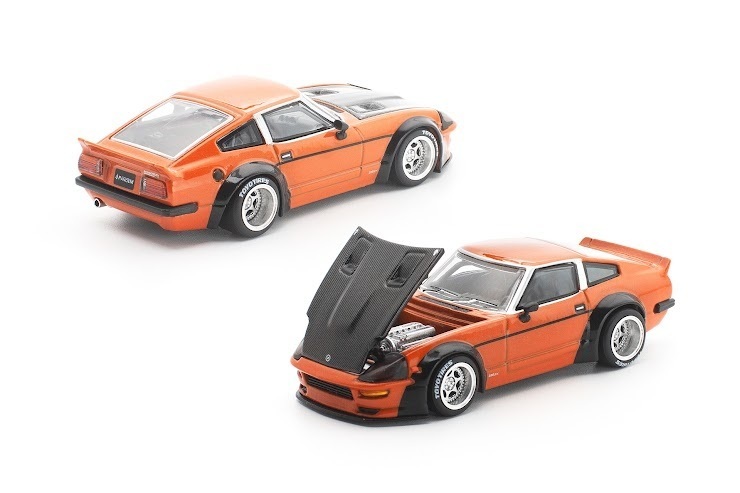 PO-$115 * POP RACE * 1:64 PANDEM 280ZX ORANGE