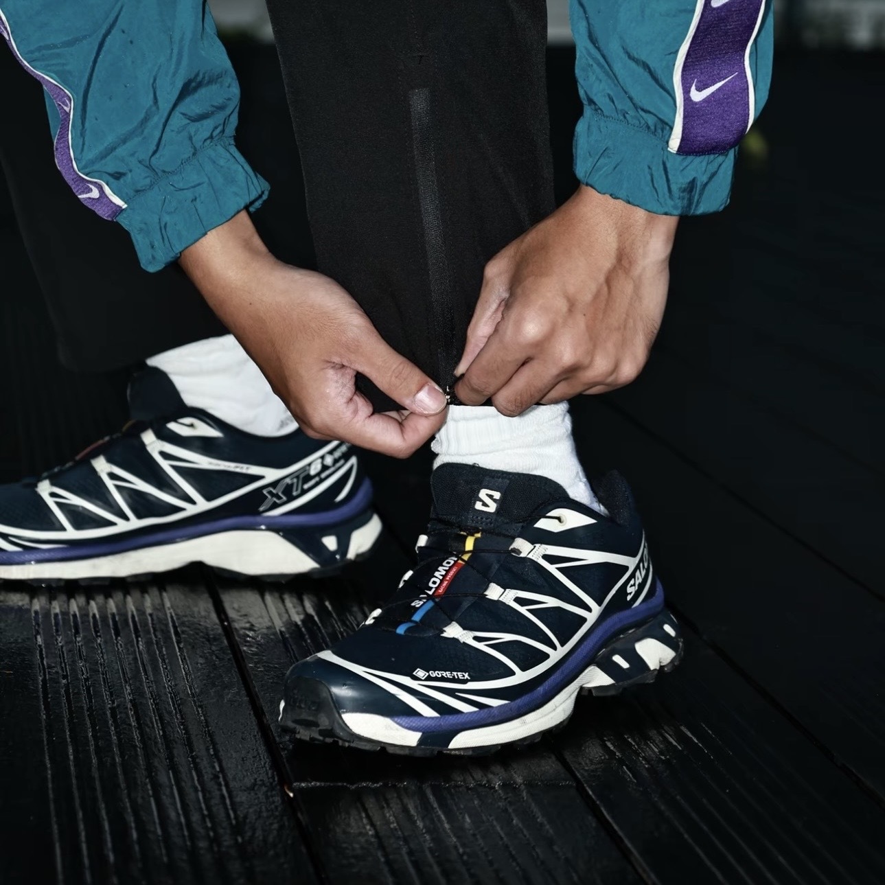 SALOMON XT-6 GORE-TEX 靛籃 深藍 跑步鞋 防潑水 索羅門 477325