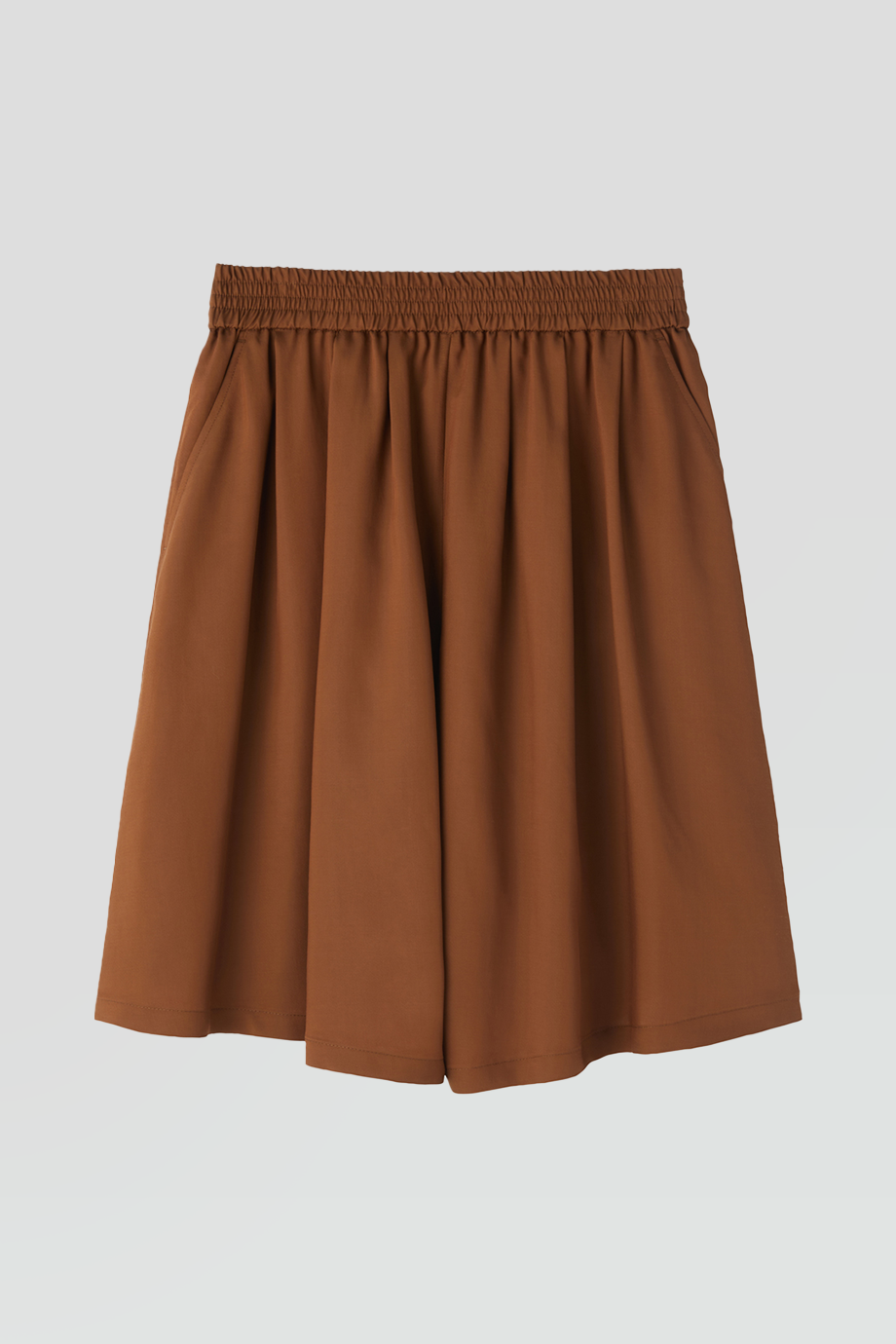 RECTO｜BANDING WIDE CULOTTE PANTS (RED BROWN)