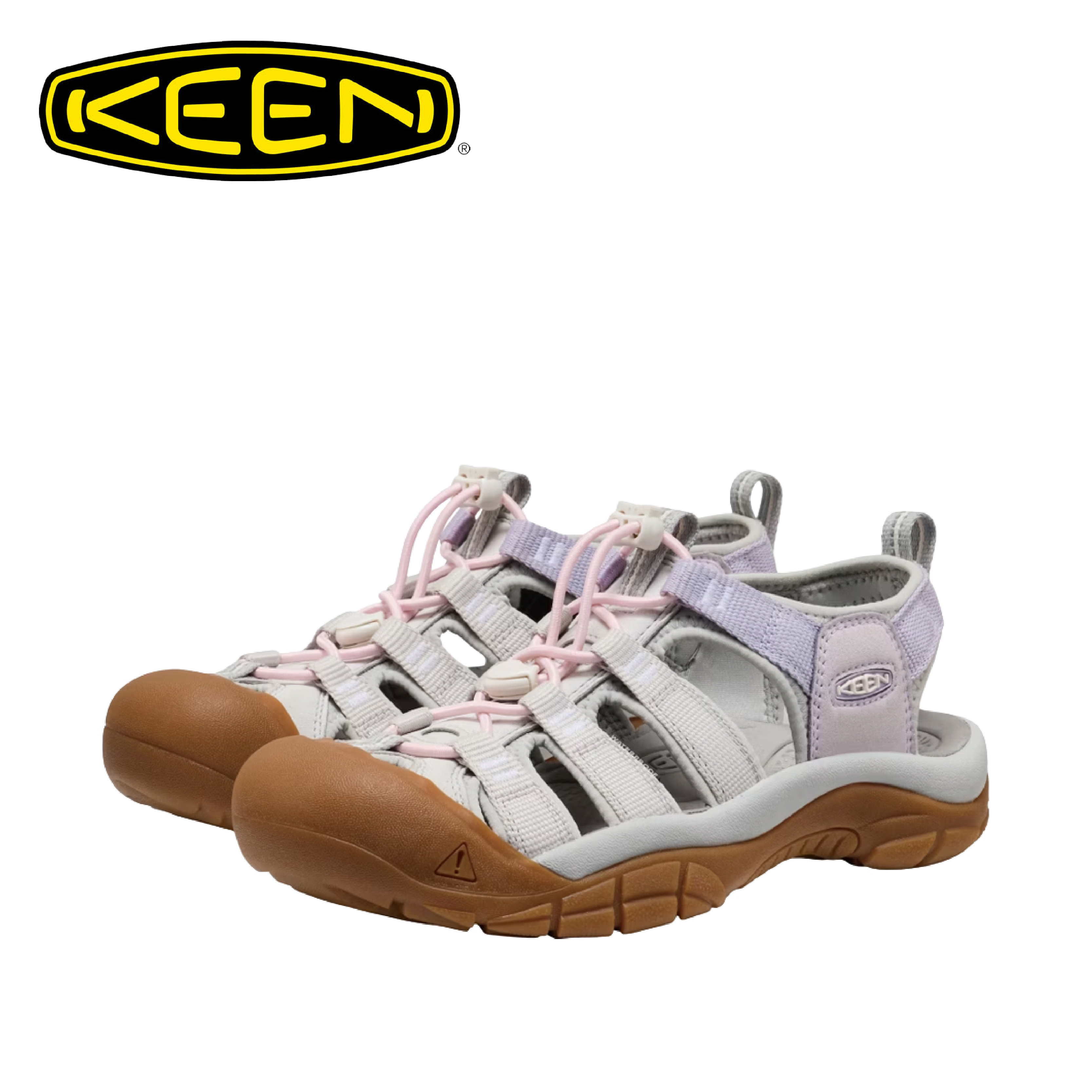 KEEN 美國 NEWPORT H2 護趾涼鞋 女款 (淺灰/淺粉紫) 30K32118