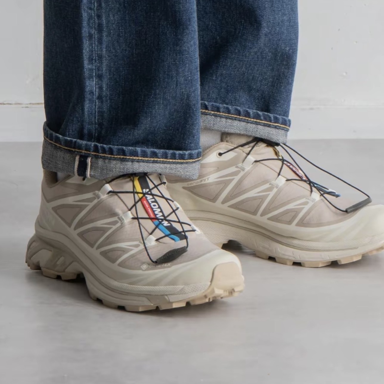 SALOMON XT-6 GORE-TEX 杏仁 褐色 跑步鞋 防潑水 索羅門 477324