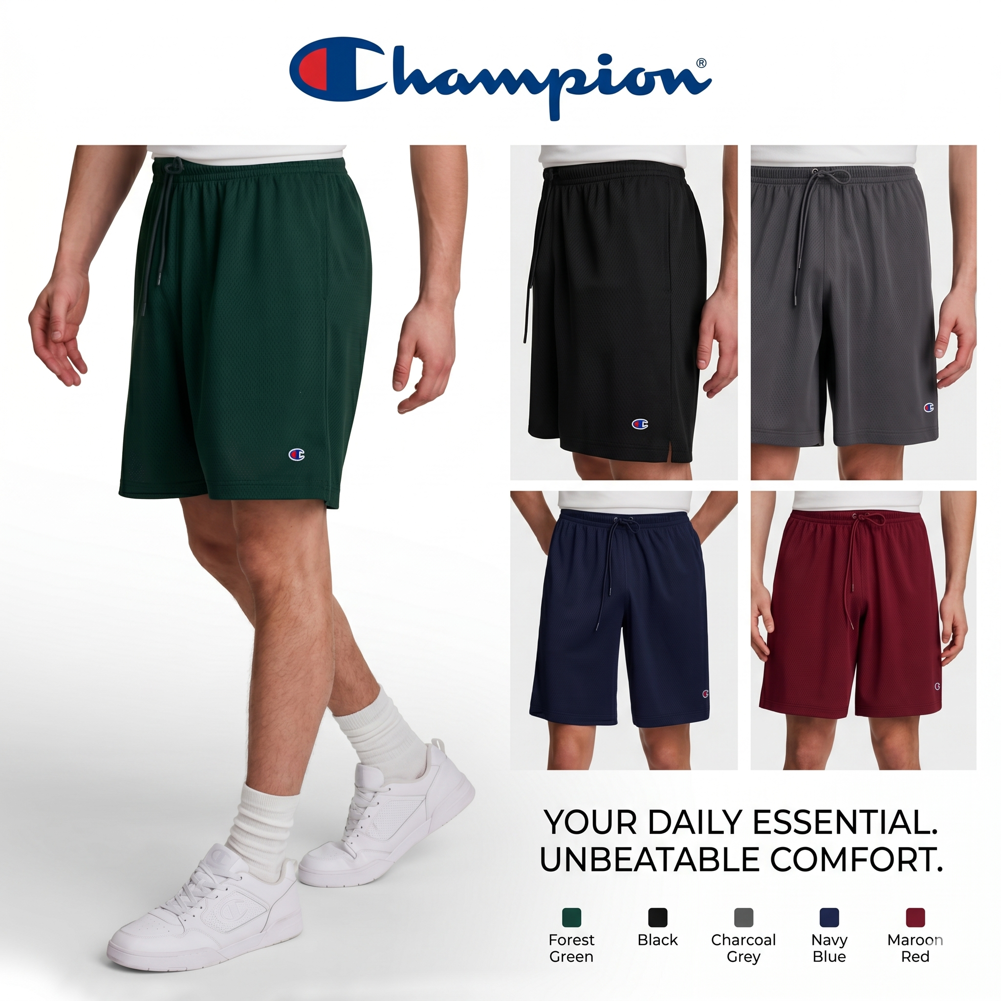 【預購】Champion H051908 男裝抽繩運動短褲
