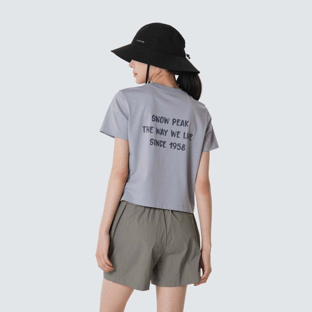Snow Peak｜Aerocool Women's Crop Short Sleeve T-shirt S26MWF-TS27  [3 colors]