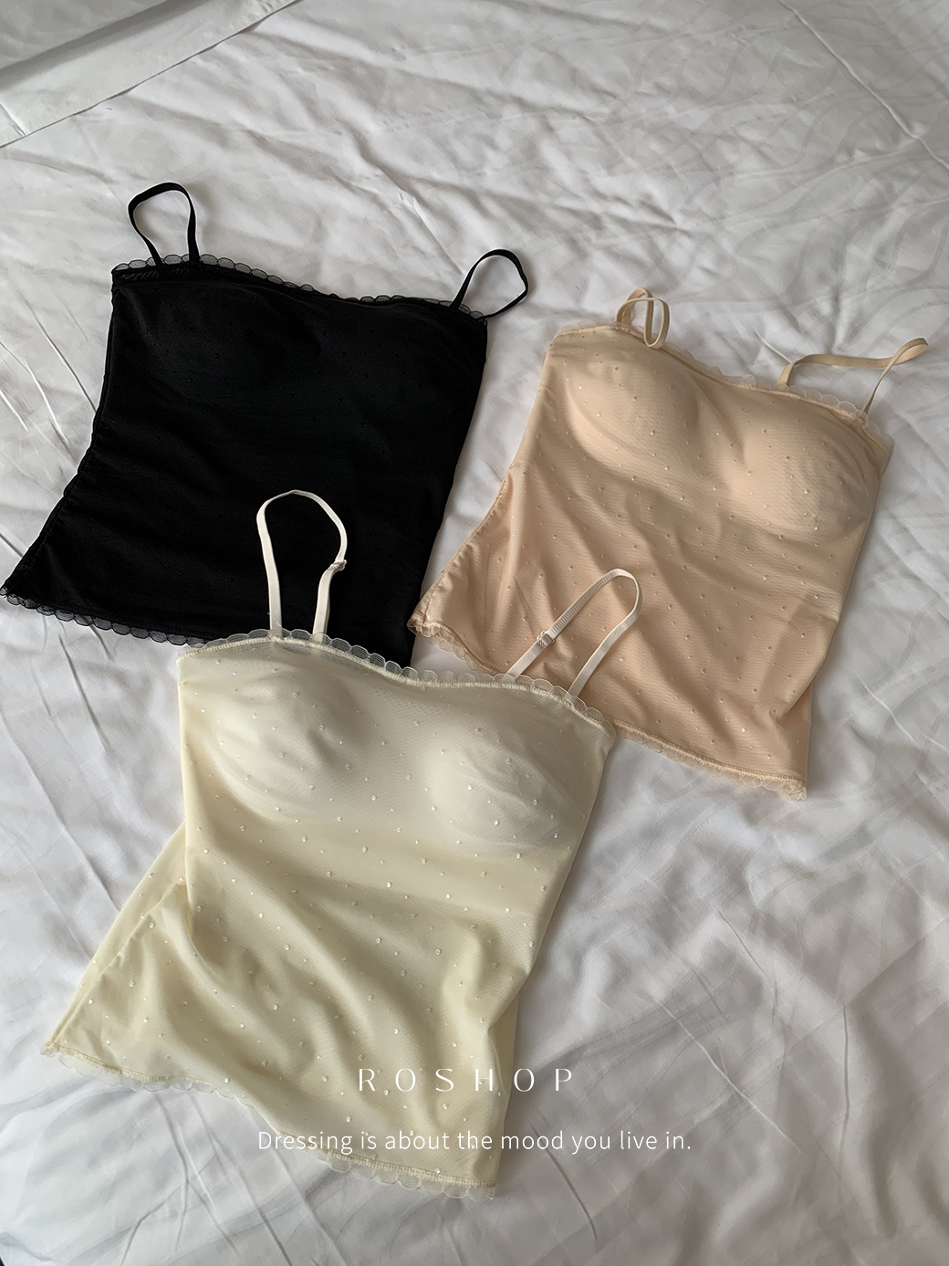 超美珠珠刺繡bra top-3色