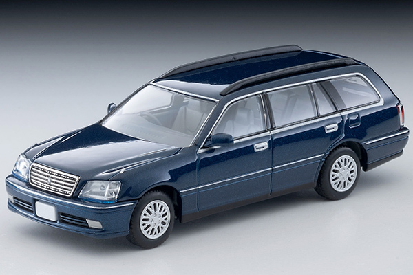PO-$150 * TOMYTEC * 1:64 LV-N378b Toyota Crown Estate Royal Saloon (Navy Blue)