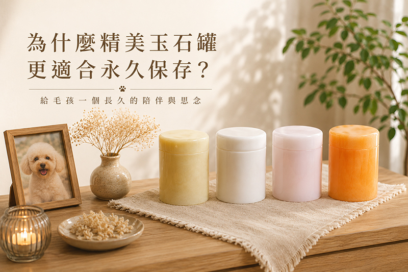 為什麼玉石寵物骨灰罈更適合永久保存？比陶瓷、木頭更安心的原因| 院好