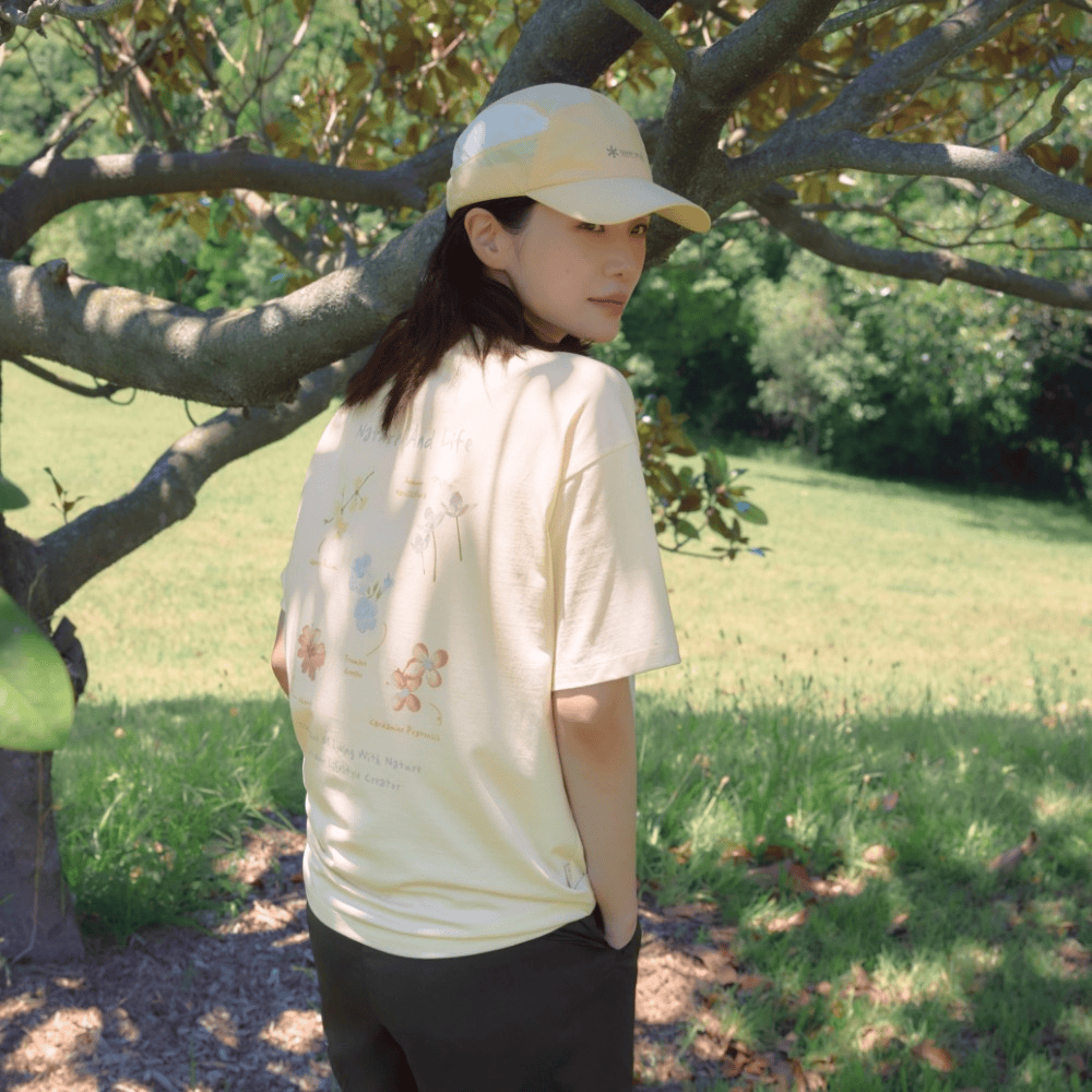Snow Peak｜Cotton Women's Flower Graphic Short Sleeve T-shirt S26MWF-TS67 [3 colors]