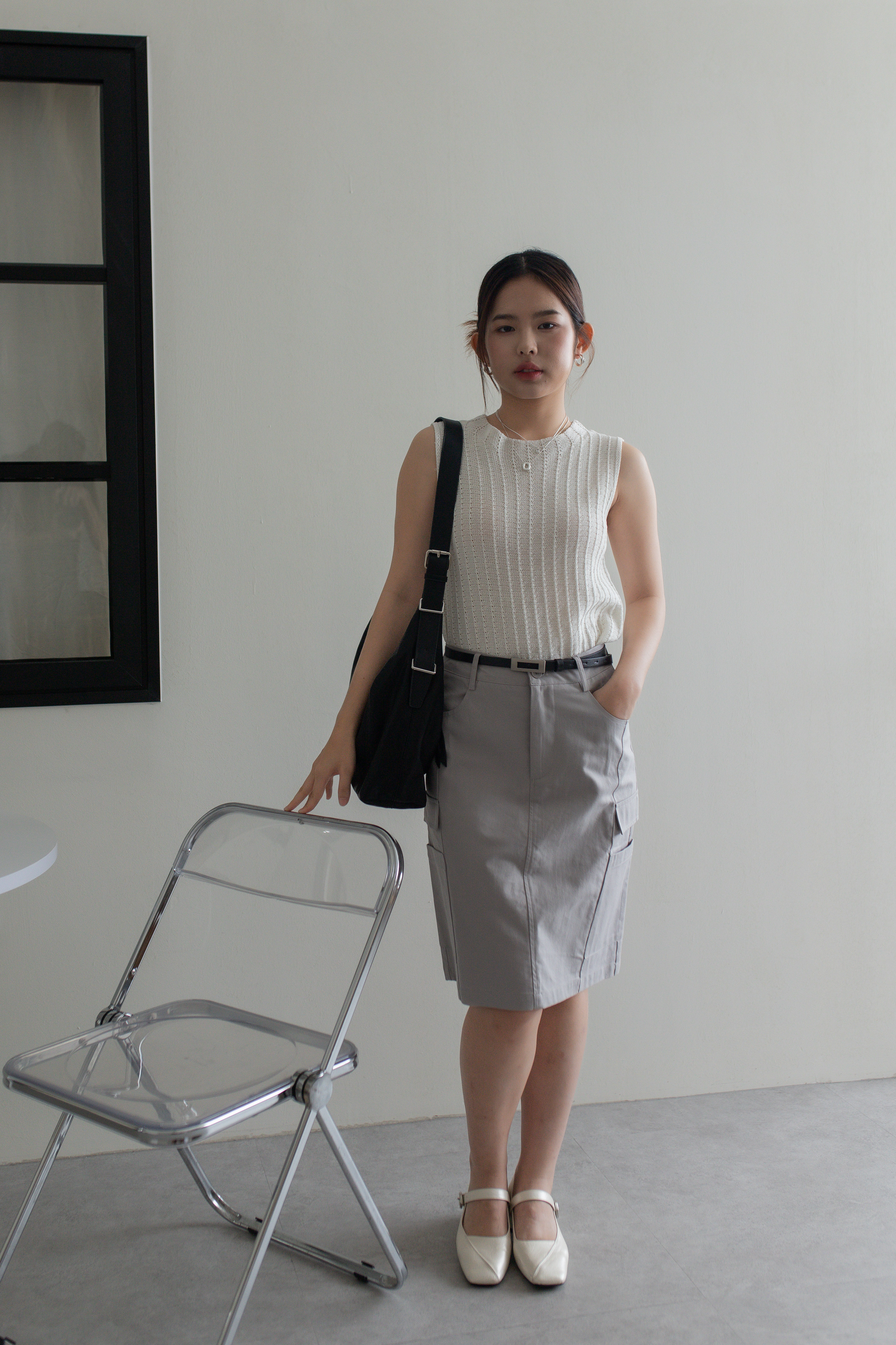 Veren Crochet Knit Top White- 2753KSWHI