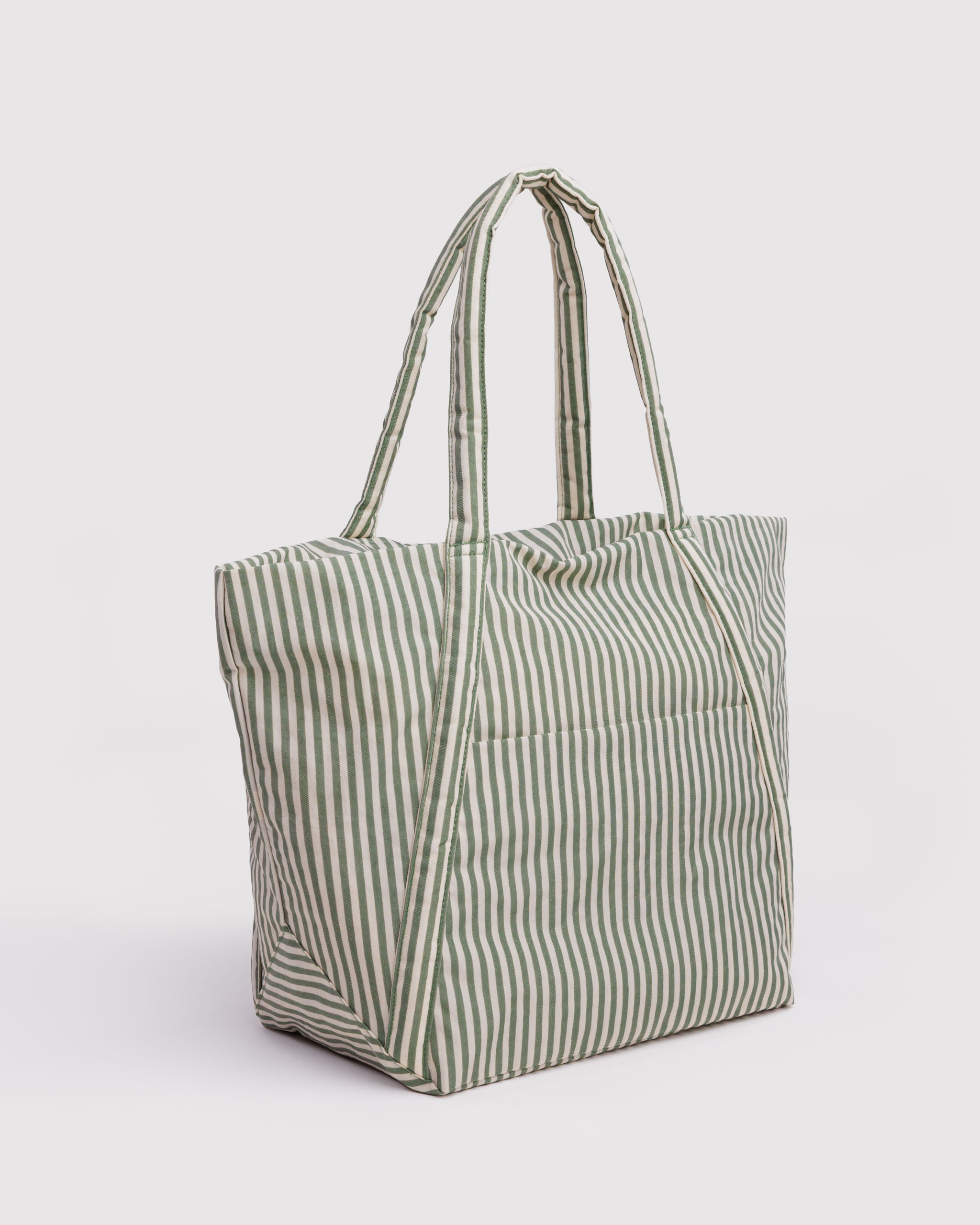 Cloud Bag - Sage Stripe | BAGGU