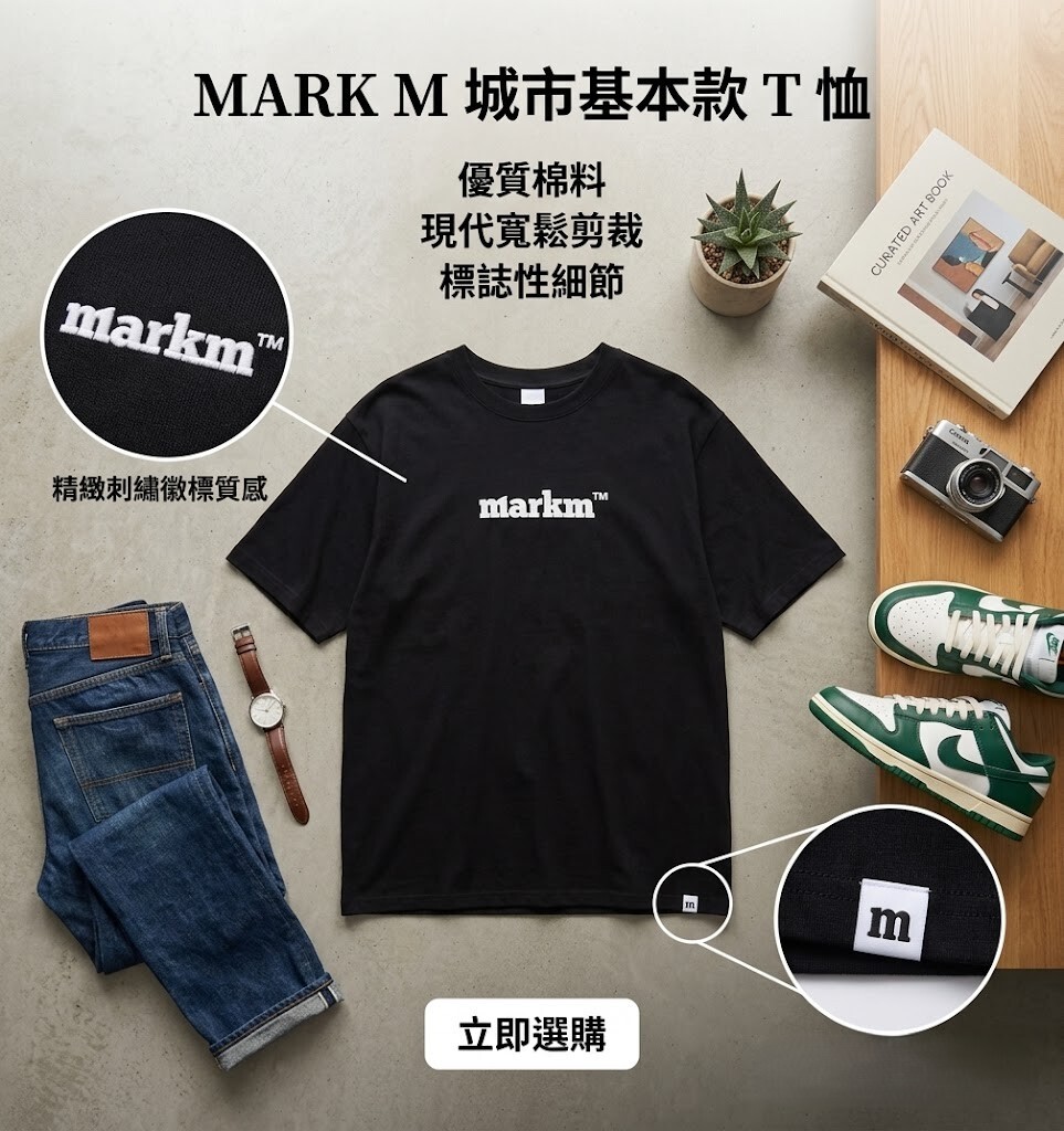 【預購】MARKM WKR051808 基本款大Logo短袖上衣