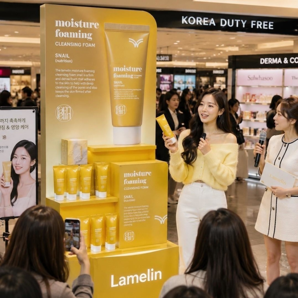 WSBB11638  🇰🇷韓國製造Lamelin皇家金絲 緊緻亮白洗面乳100ml（7月底）