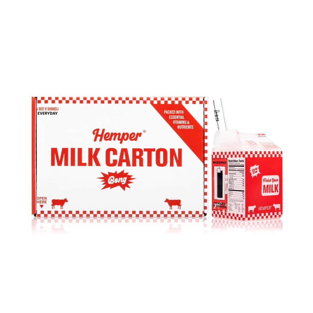 WEEDIES MILK CARTON BONG BY HEMPER