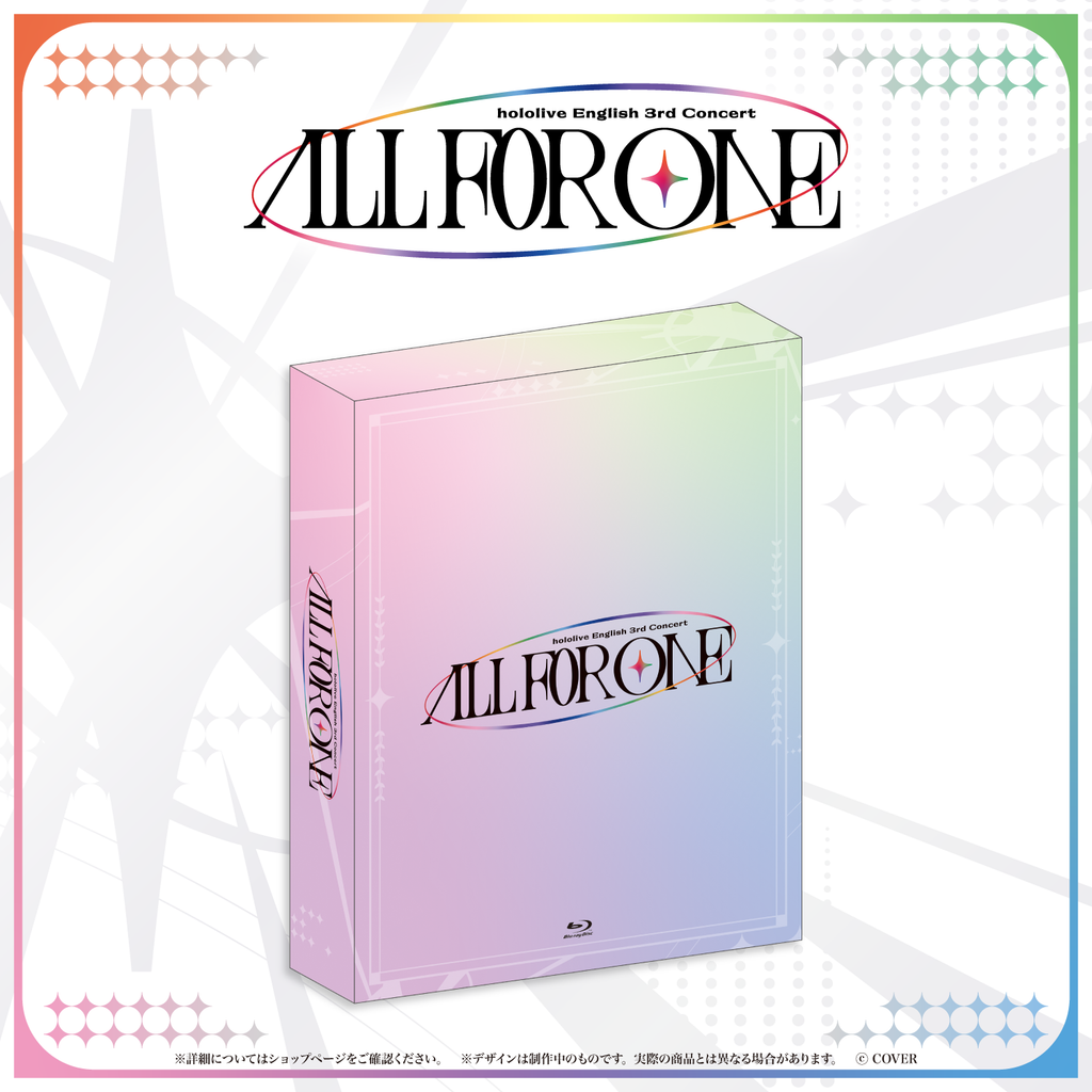 「官品代購」hololive English 3rd Concert -All for One- Blu-ray