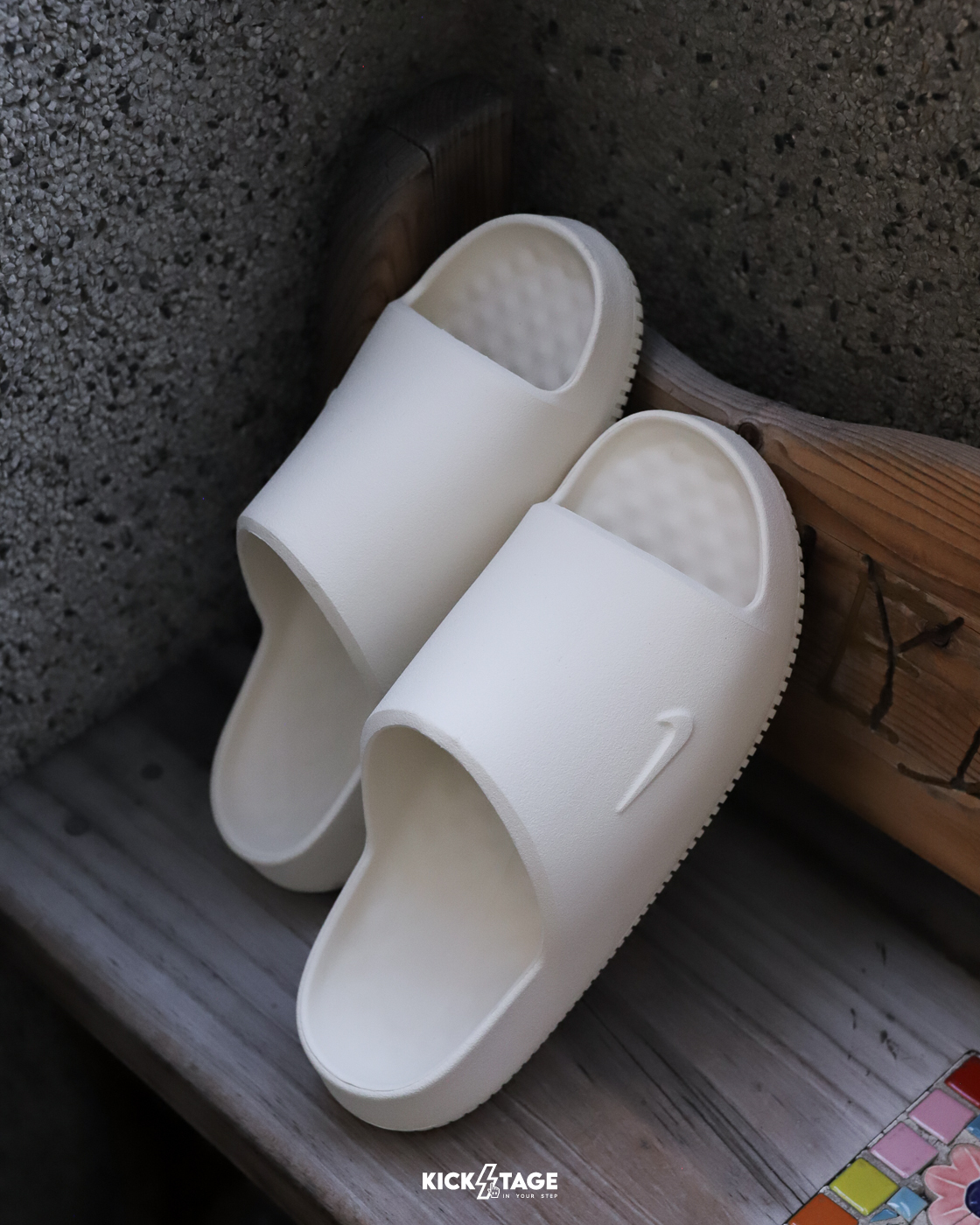 男鞋 NIKE CALM SLIDE 2.0 椰奶白 柔軟 休閒 橡膠外底 防水 拖鞋【IB0183-101】