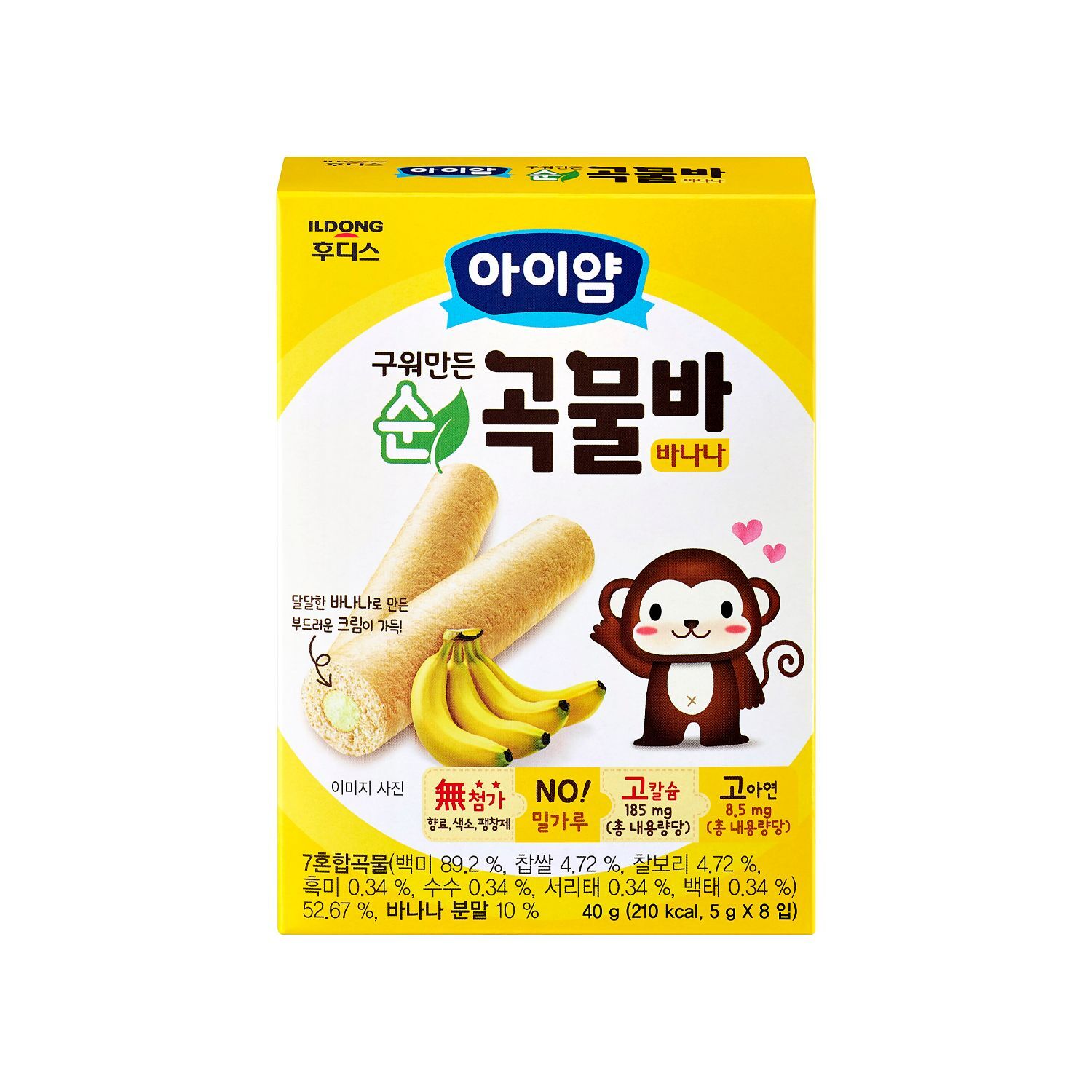 【ILDONG】Baby Grain Bar (Banana Flavor) 40g - Suitable for 7 months+