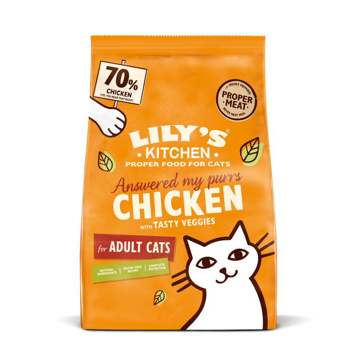Lily's Kitchen – 無穀物低磷乾糧配方 - 滋味雞肉餐 Chicken with Tasty Veggies (黃) 2kg