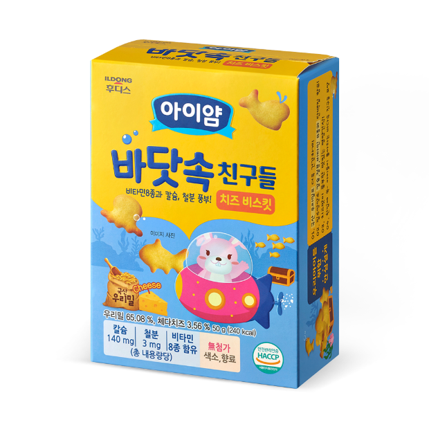 【ILDONG】Marine Animals Biscuit (Cheese Flavor) 50g Suitable for 12 months+