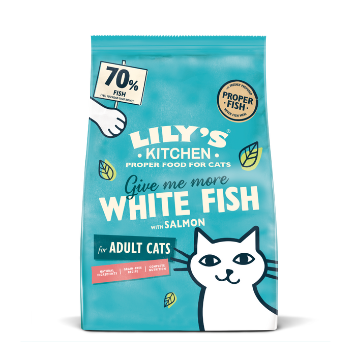 Lily's Kitchen – 無穀物乾糧配方 - 鮮味魚肉餐 White Fish with Salmon (藍) 2kg