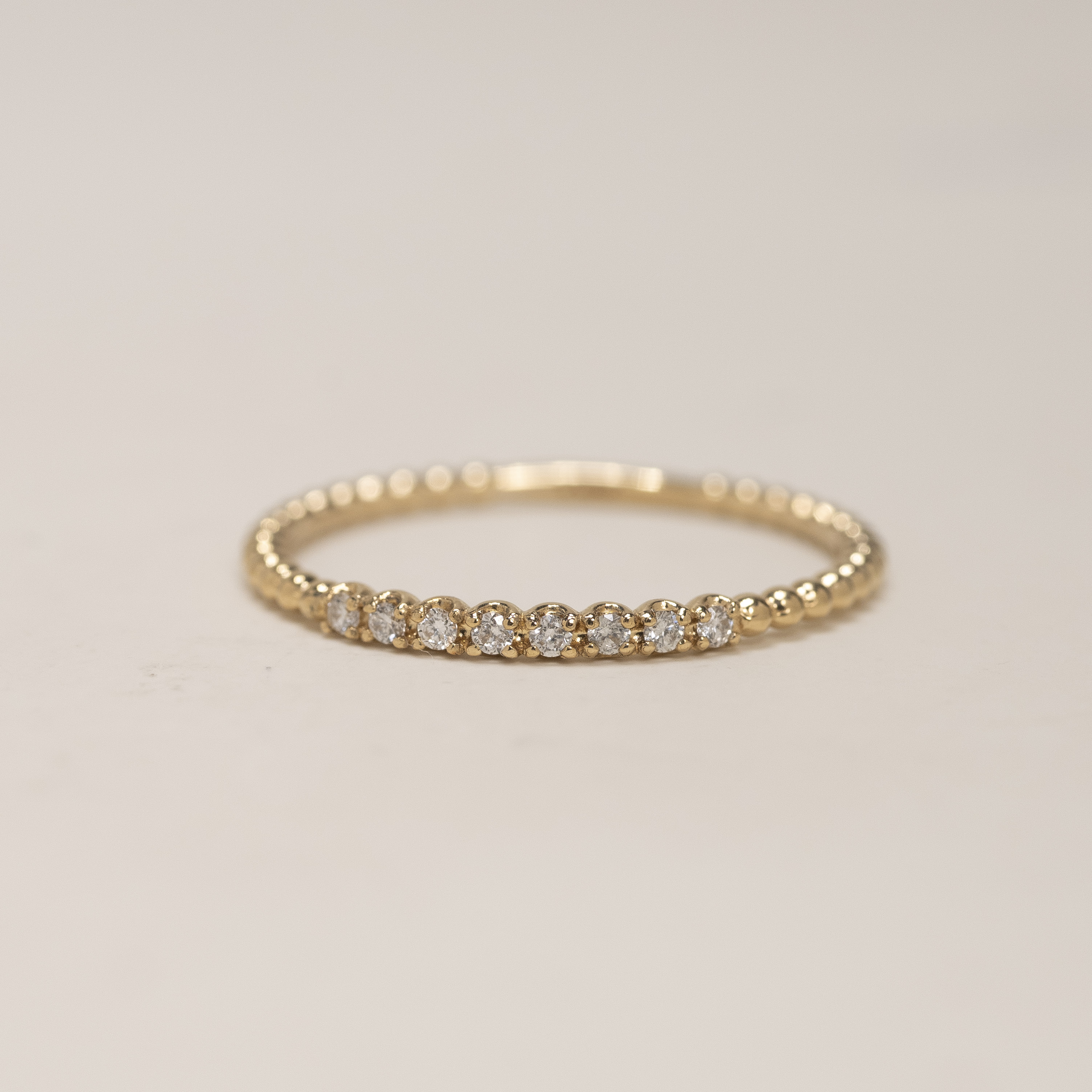 18K Bubble Diamond Ring