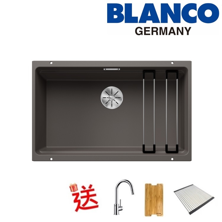 Blanco "Etagon 700-U" 527261 Undermount Granite composite kitchen sink with Waste Kit (Volcano Grey)