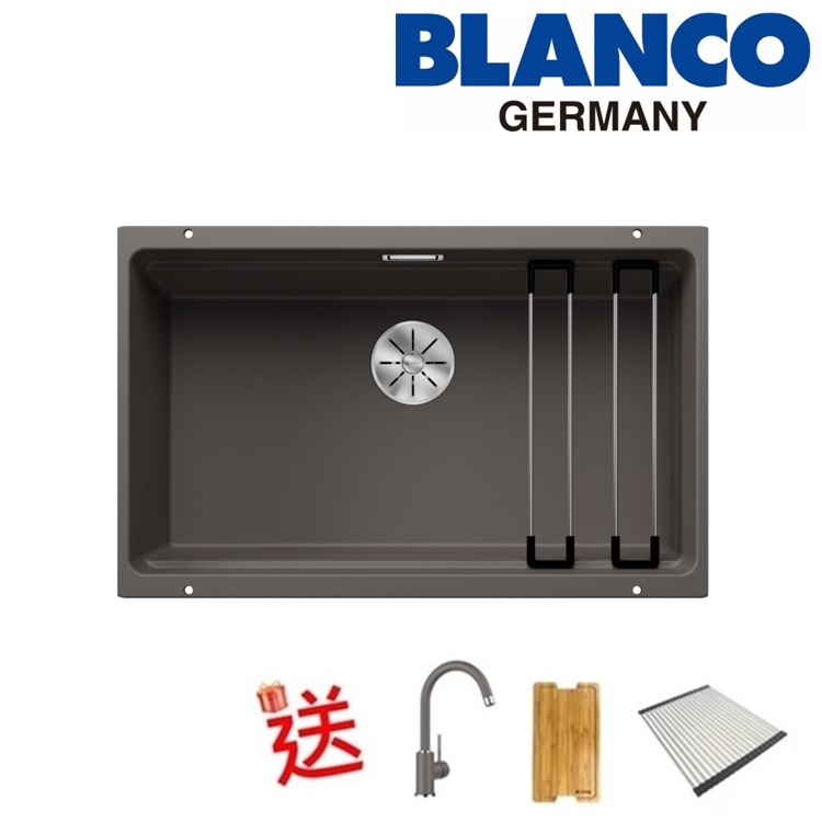Blanco "Etagon 700-U" 527261 Undermount Granite composite kitchen sink with Waste Kit (Volcano Grey)