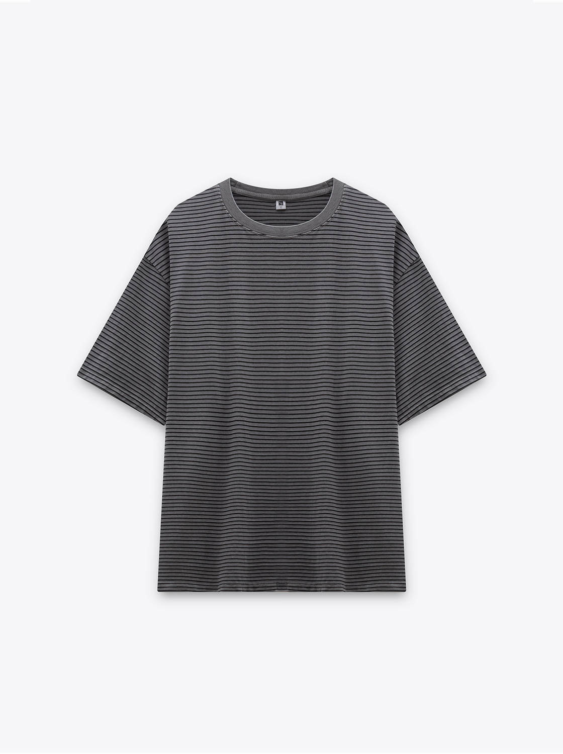 洗水染色條紋TEE