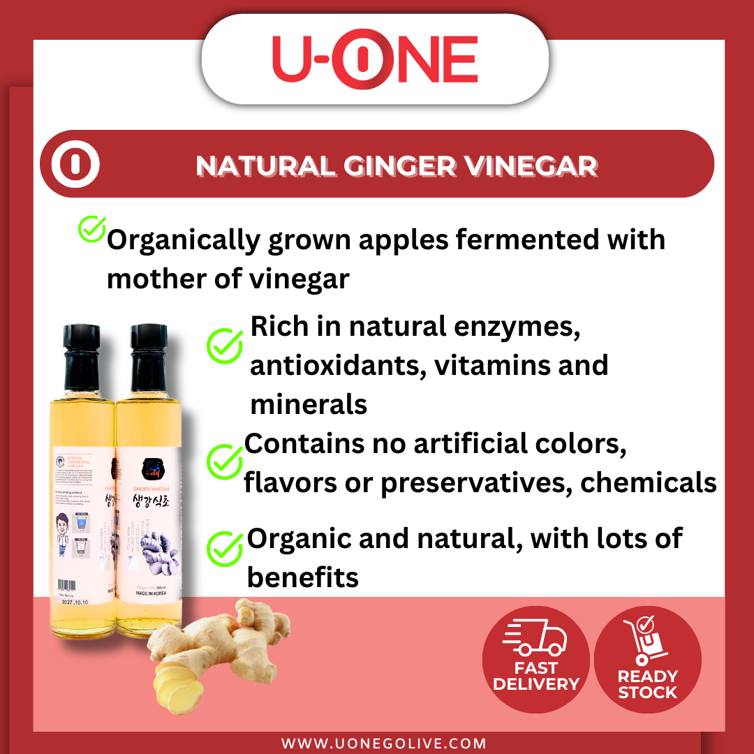 U-ONE | Korea | Ginger Vinegar | 300ml | Health Drink