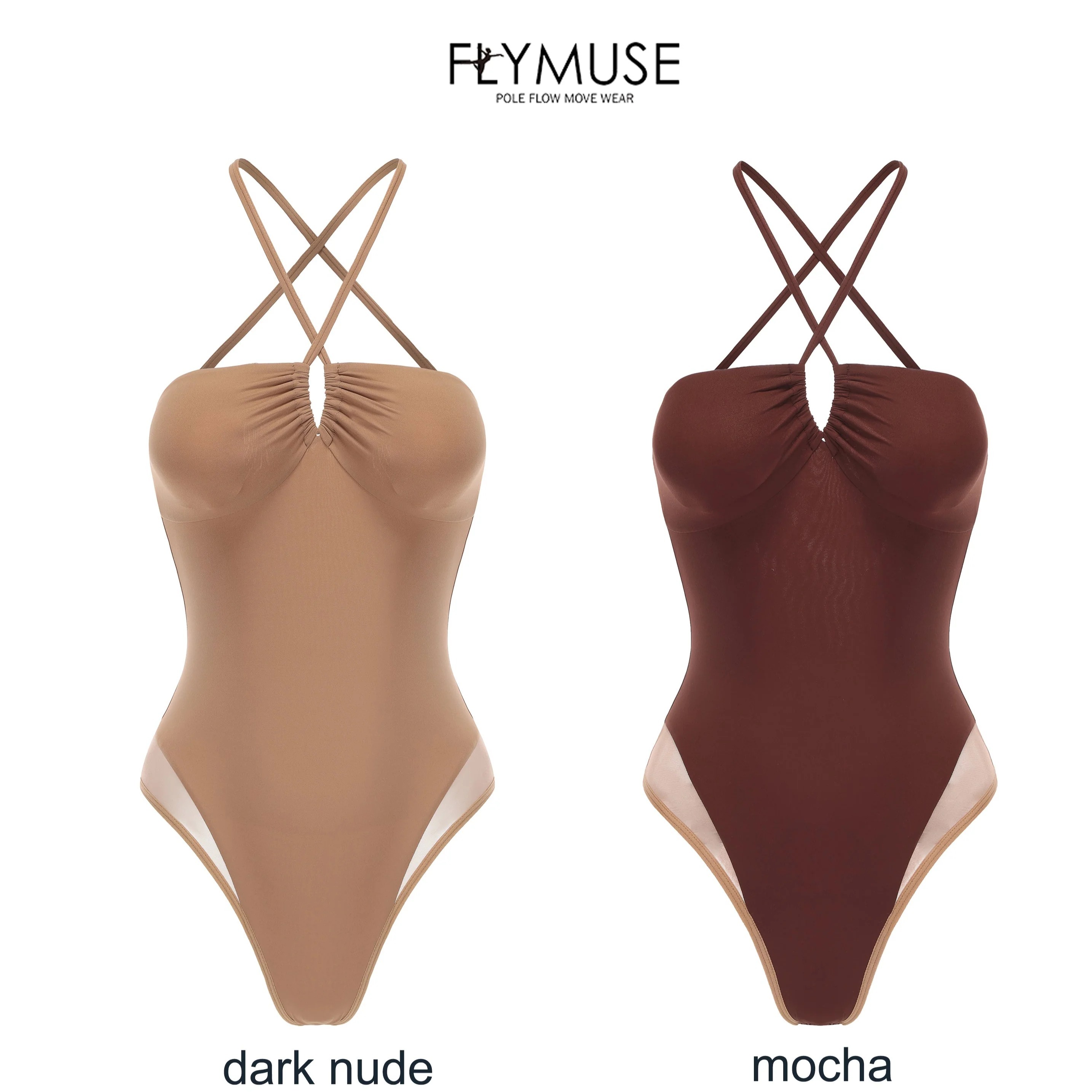 Top ruched silky bodysuit