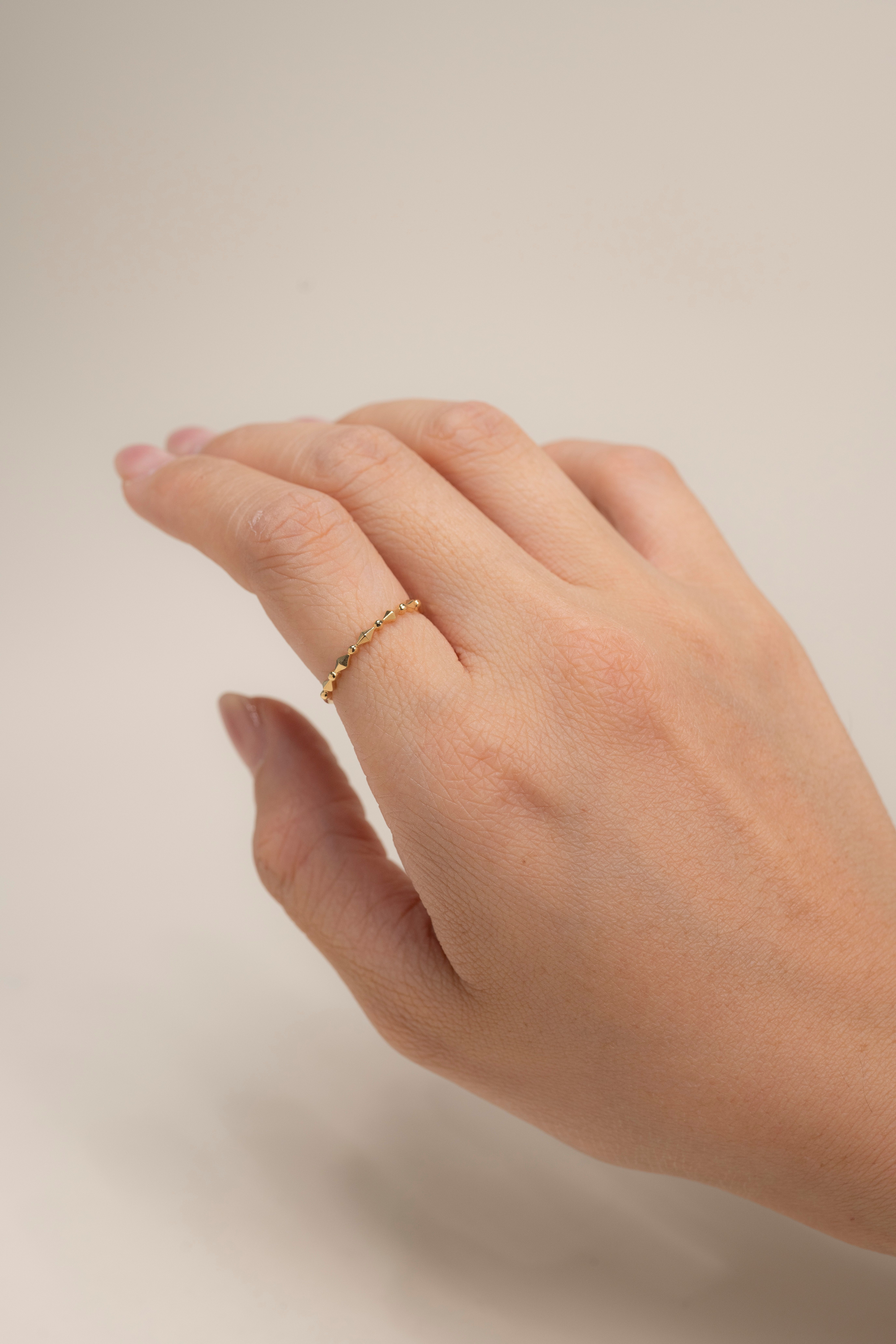 18K Octa Ring