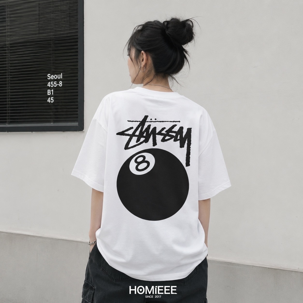Stussy 8 Ball Pig Dyed Tee 短袖 8號球 黑灰 米白