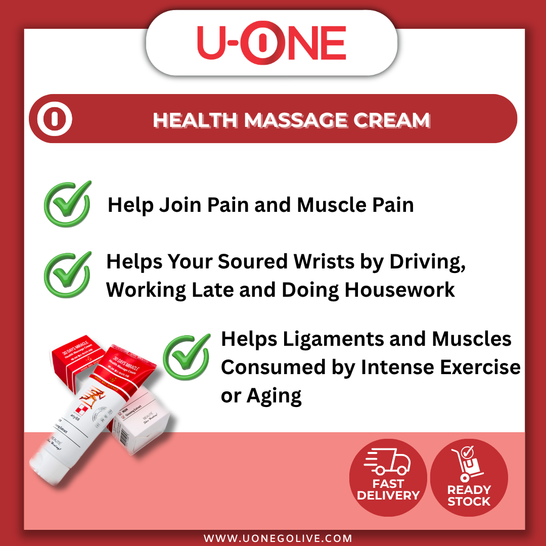 U-ONE | Korea | MSM Bio Science | 30 Days Miracle Health Massage Cream | 150ml