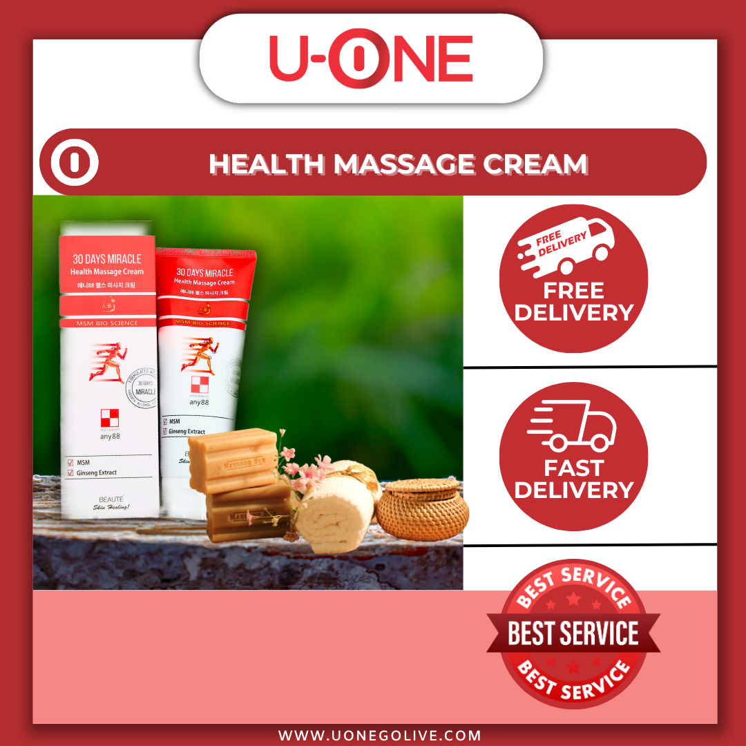U-ONE | Korea | MSM Bio Science | 30 Days Miracle Health Massage Cream | 150ml