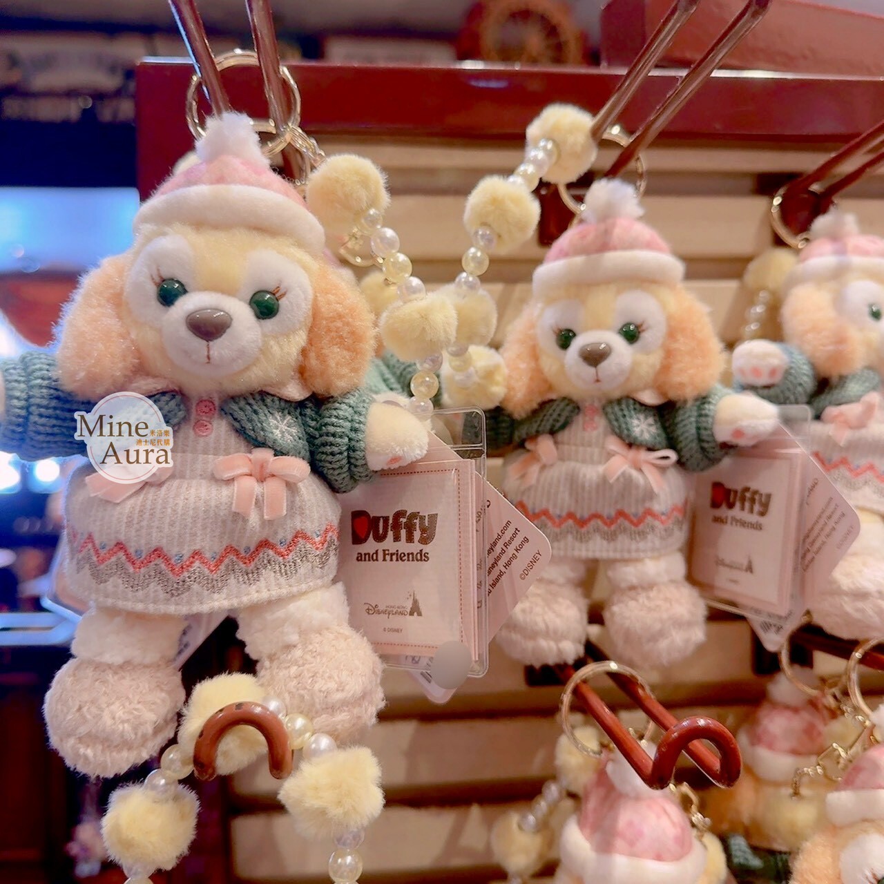 2025 聖誕節派對 達菲 Duffy 與好友們 可琦安 餅乾 CookieAnn 鑰匙圈 吊飾 -香港迪士尼樂園