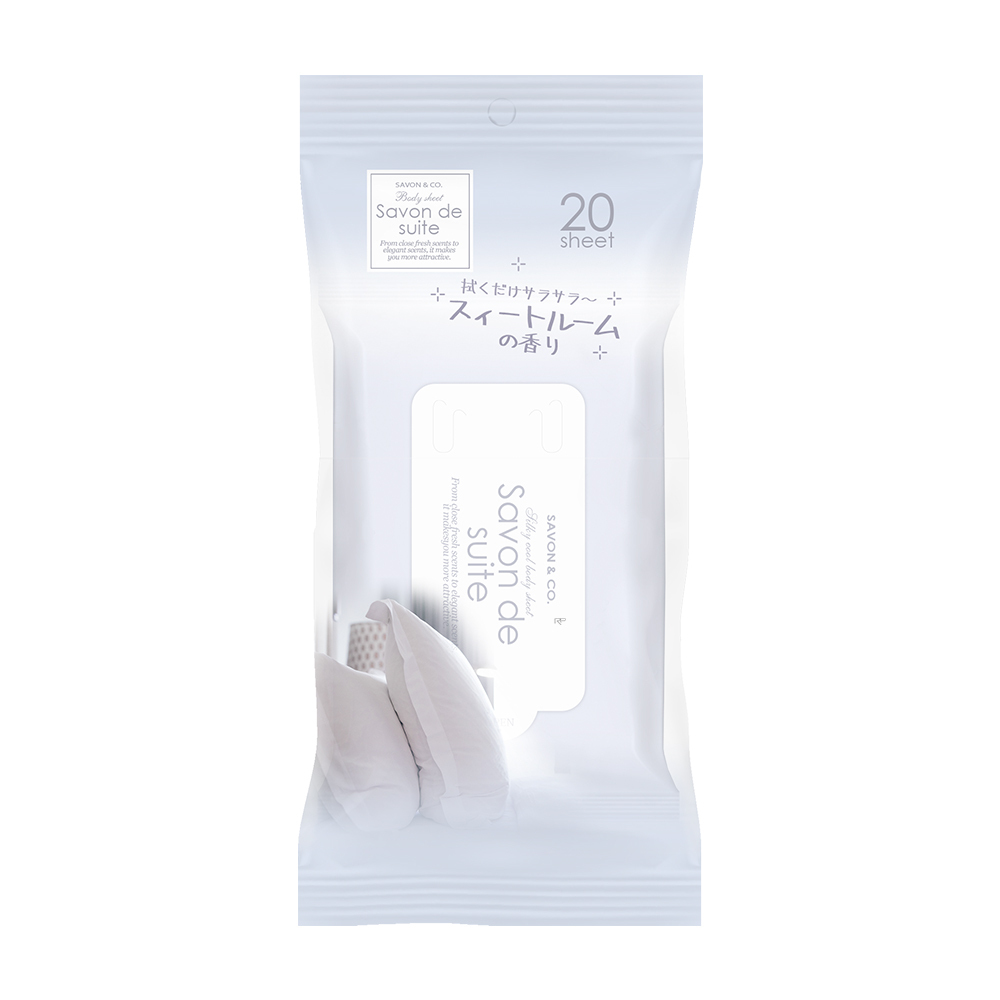 SAVON & CO. 紫色花梨 沁涼超爽膚濕巾(20入)
