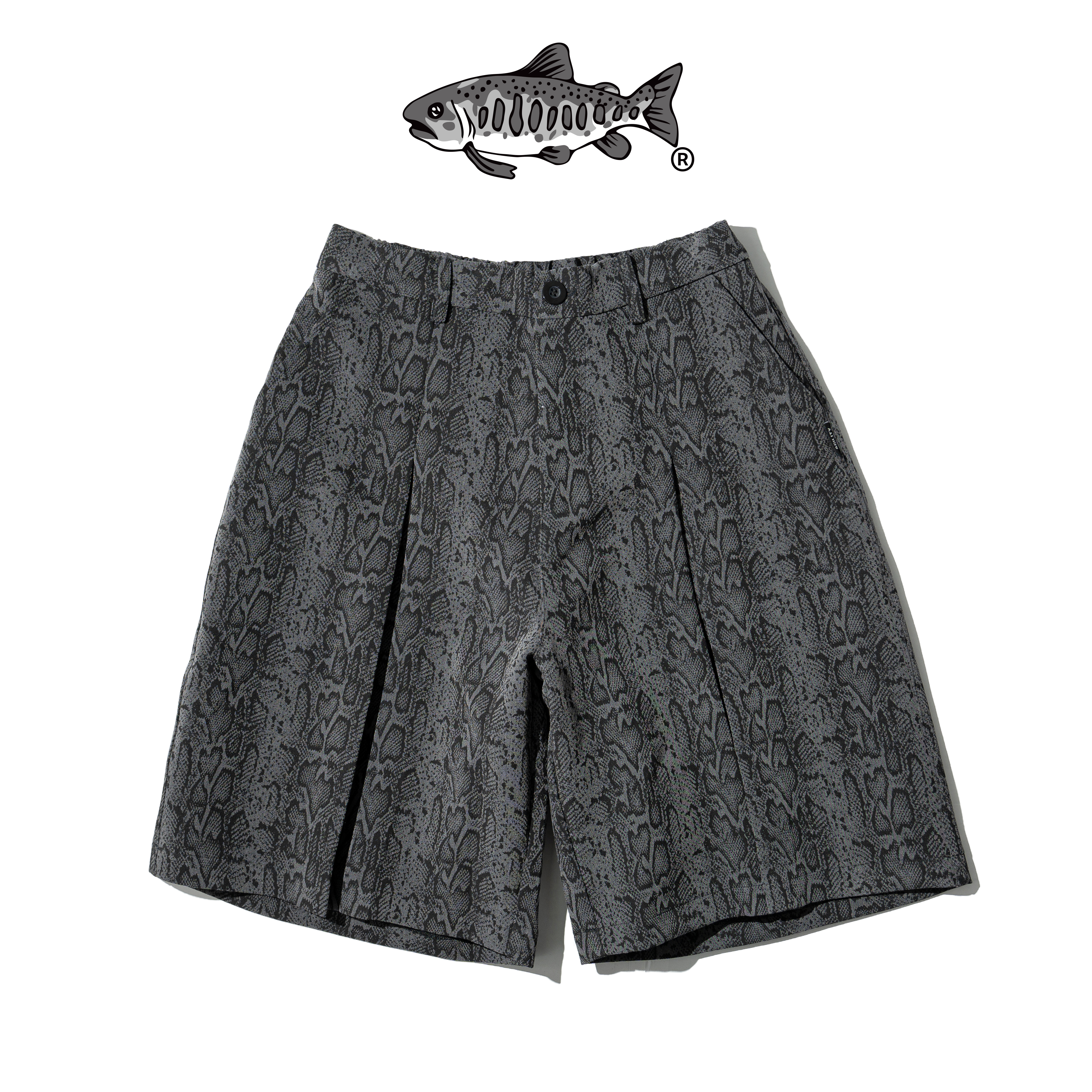 AGILITY Snake Print Cropped Pants 褶線 蛇紋短褲 [SN7]