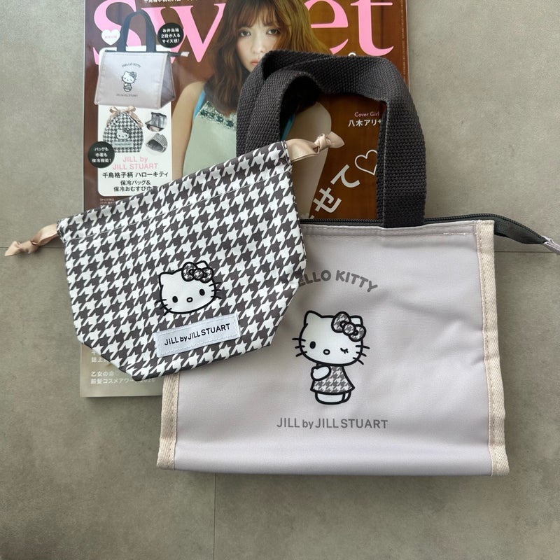【日本限時連線代購】JILL by JILL STUARY x Hello Kitty 保冷袋+束口袋 套組